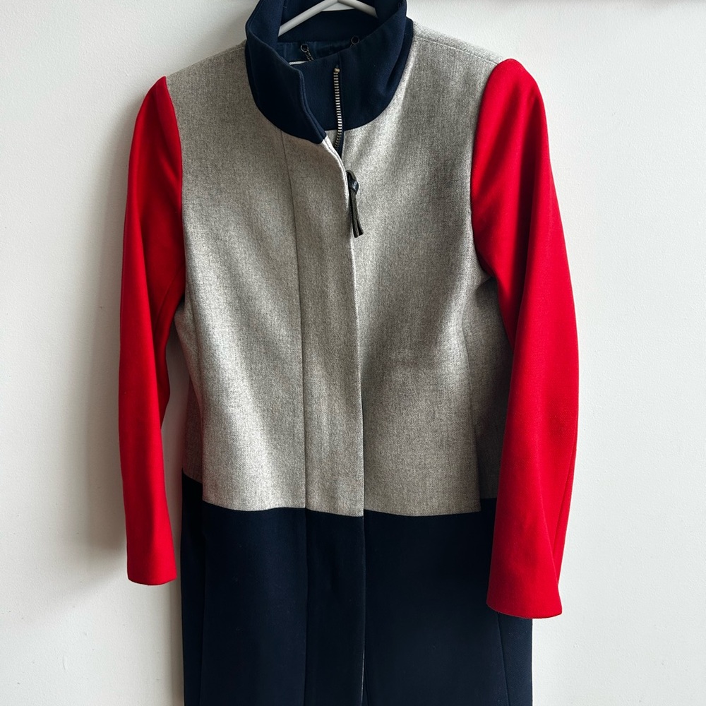 Women's J Crew Red and Gray Jacket